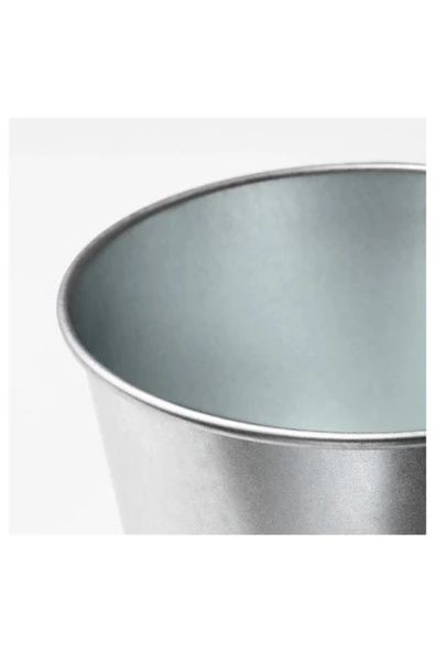 Bıntje Galvanizli Çelik Saksı - 9 Cm - 8