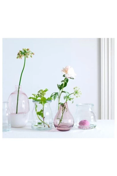 IKEA Sannolık 17 Cm Pembe Dekoratif  Vazo - 2