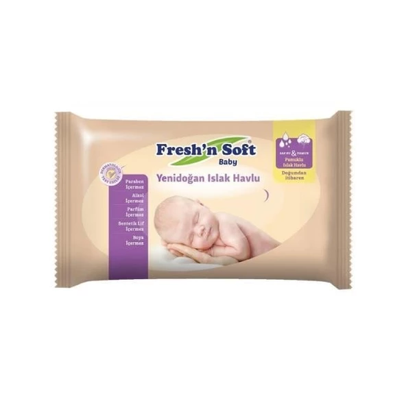 Fresh'n Soft Baby Yeni Doğan Islak Havlu 40 Yaprak