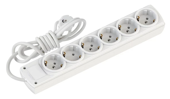 Mutlusan Rı-Tech 6lı 1mt Topraklı  Grup Priz  (001 175 610002 01 00) ürün görseli 1