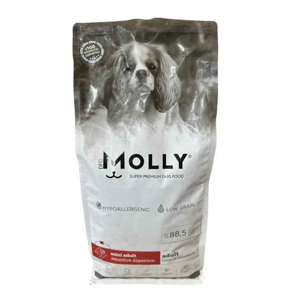 Molly Kuzu Etli Yaban Mersinli Yetişkin Küçük Irk 2 Kg Köpek maması