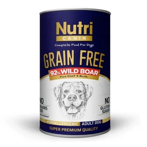 Nutri Canine Tahılsız Domuzlu Köpek Konservesi 400 Gr