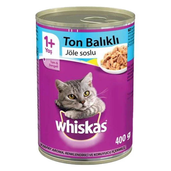 Whiskas Ton Balıklı Yetişkin Kedi Konservesi 400 Gr