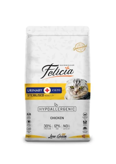 Felicia Sterilised Adult Tavuklu Düşük Tahıllı Kısır Kedi Maması 12 KG