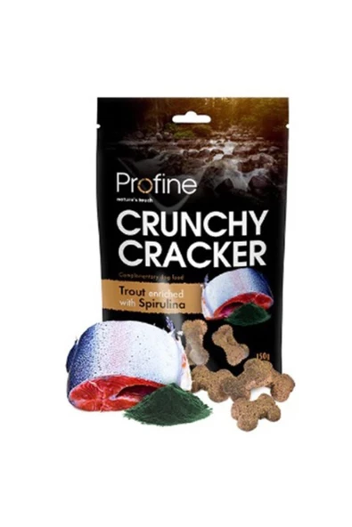 Crunchy Cracker Alabalık Ve Spirulinalı Kıtır Köpek Ödül Maması 150 Gr