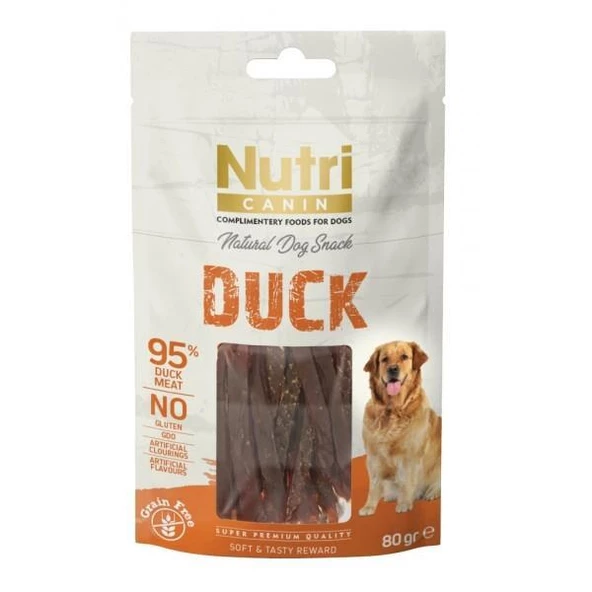 NUTRI CANIN DUCK SNACK Köpek Ödülü 80 Gr