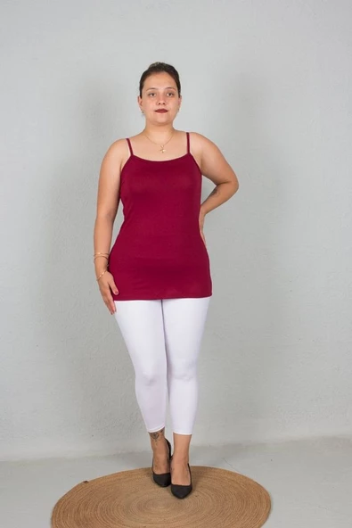 Büyük Beden Askılı Viskon Body - 10