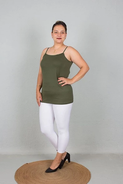 Büyük Beden Askılı Viskon Body