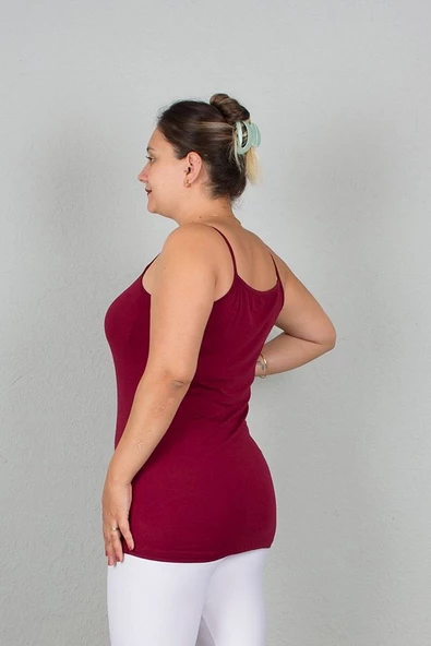 Büyük Beden Askılı Viskon Body - 9