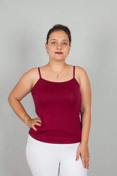 Büyük Beden Askılı Viskon Body - 7