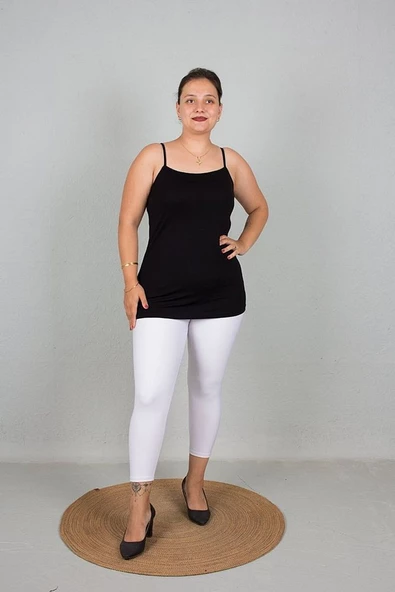 Büyük Beden Askılı Viskon Body - 11
