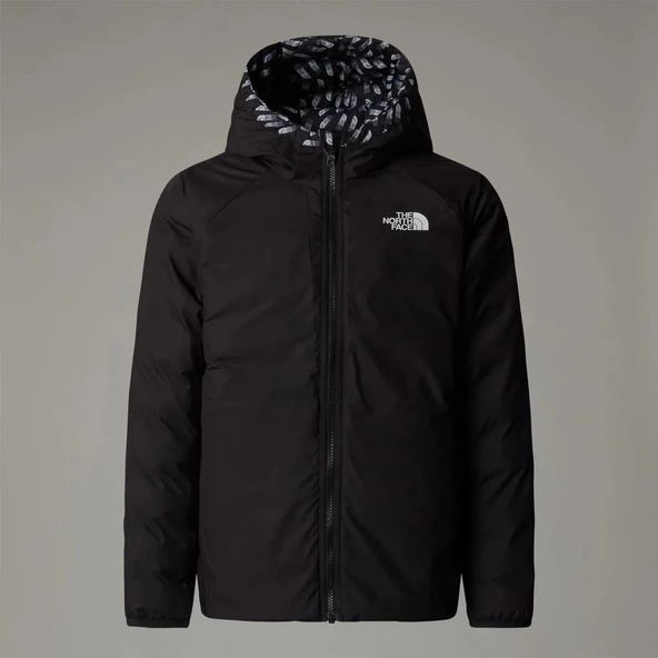The North Face PERRITO Kapşonlu İki Tafaflı Kız Çocuk Ceket iNF0A88UE4EI1 - Resim 5
