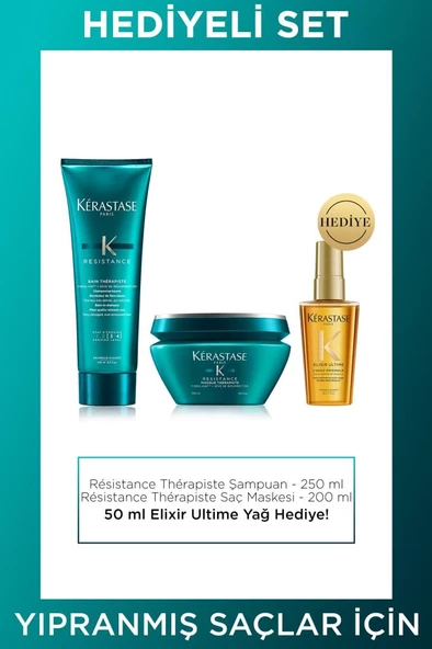 Kerastase Resistance Therapist Yoğun Onarıcı Saç Bakım Seti