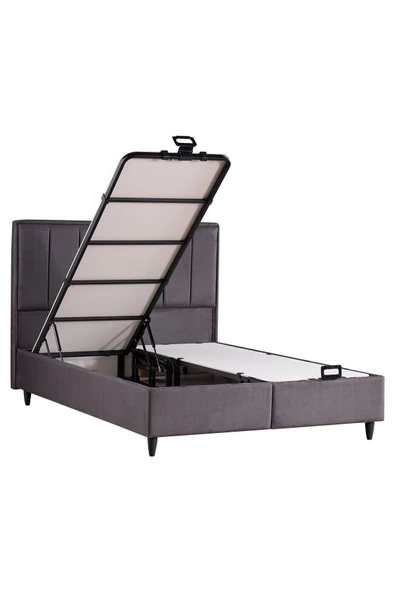 Kilim Mobilya Royal Plus Sandıklı Baza Başlık Seti Antrasit 140X190 - 4