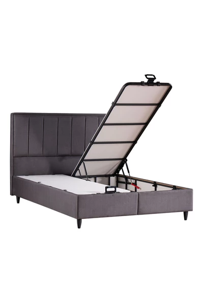 Kilim Mobilya Royal Plus Sandıklı Baza Başlık Seti Antrasit 140X190 - 3