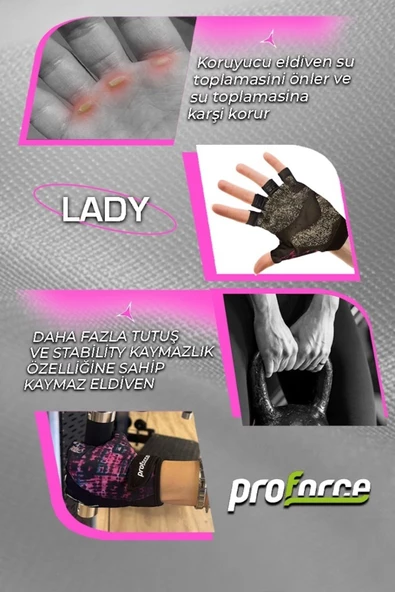 Proforce Kadın Fitness Body Eldiveni Lady L - 2