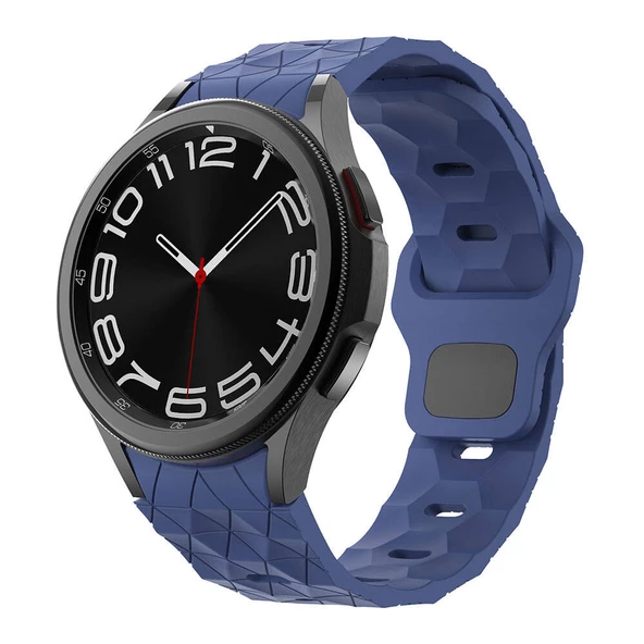 Galaxy Waych 5 44mm KRD-116 20mm Futbol Desenli Spor Tasarımlı Silikon Kordon - Resim 4