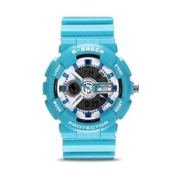 Daniel Klein D-SHOCK Turkuaz Analog&Dijital Unisex Kol Saati