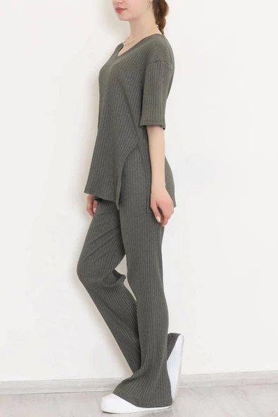 Siyah Büzgülü Kolsuz Elbise - 2