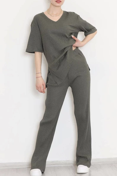 Siyah Büzgülü Kolsuz Elbise - 8