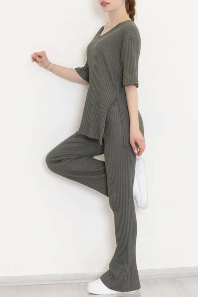 Siyah Büzgülü Kolsuz Elbise - 7