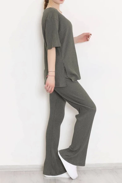 Siyah Büzgülü Kolsuz Elbise - 4