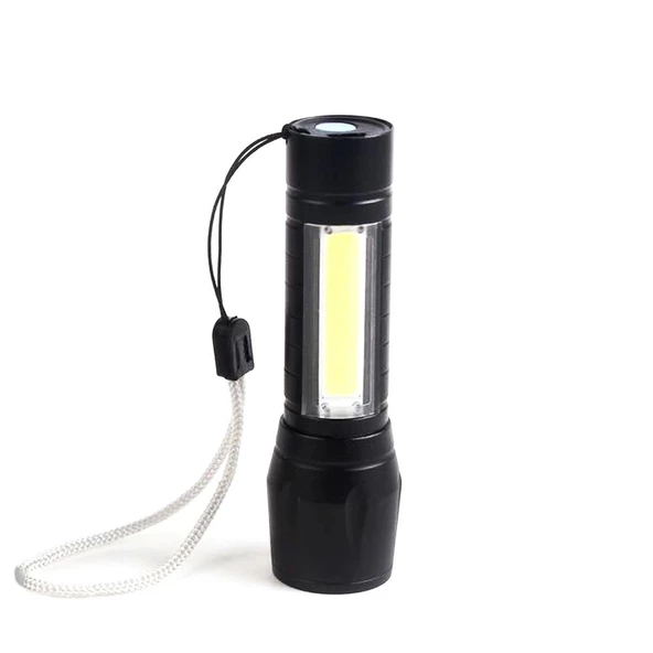 pilelistore Mini Çok Güçlü Şarjli El Feneri Xpe-Cob Led Wt-030