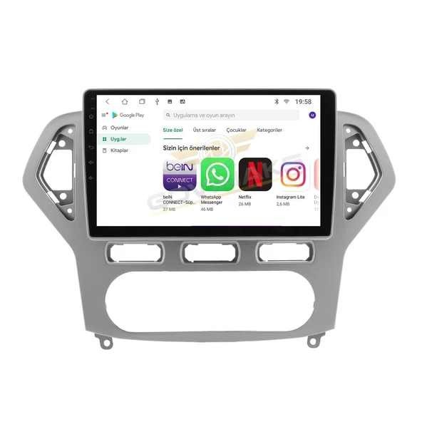 FORD MONDEO 2007-2012 UYUMLU SILVER GREY 2 GB RAM 32 GB HAFIZA ANDROİD MULTİMEDİA TEYP - Resim 11