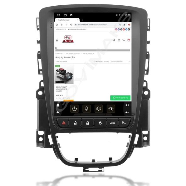 OPEL ASTRA J 2009-2016 UYUMLU TESLA 2 GB RAM 32 GB HAFIZA ANDROID MULTIMEDIA TEYP - Resim 9