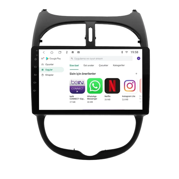 GOVİMAKS PEUGEOT 206 2002-2010 4GB RAM 64 GB HAFIZA ANDROID MULTIMEDIA TEYP - Resim 12