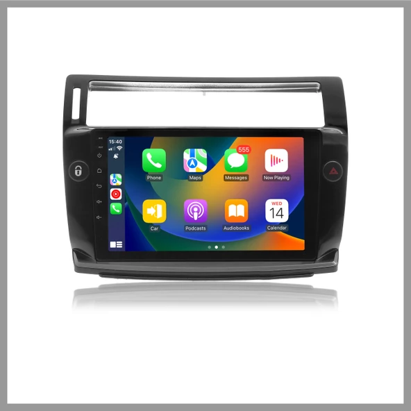 GOVİMAKS CITROEN C4 2005-2010 SİYAH 8 GB RAM 128 GB HAFIZA ANDROID MULTIMEDIA TEYP