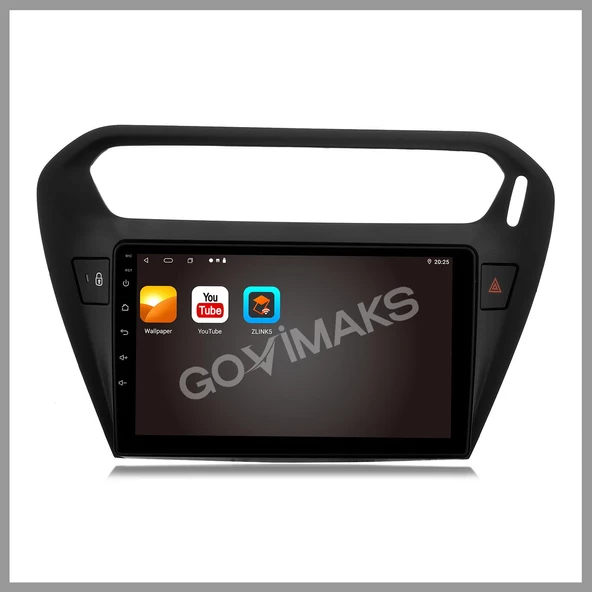 GOVİMAKS CITROEN C-ELYSEE SİYAH 2012-2023 6 GB RAM 128 GB HAFIZA ANDROID MULTIMEDIA TEYP - 7
