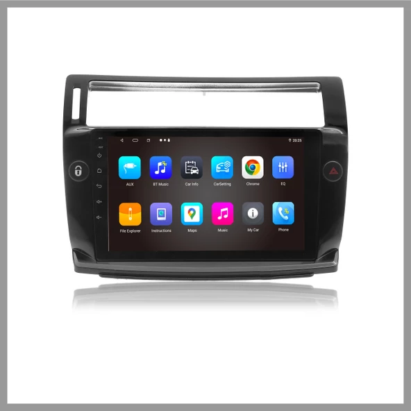 CITROEN C4 2005-2010 UYUMLU SİYAH 6 GB RAM 128 GB HAFIZA ANDROID MULTIMEDIA TEYP - Resim 4