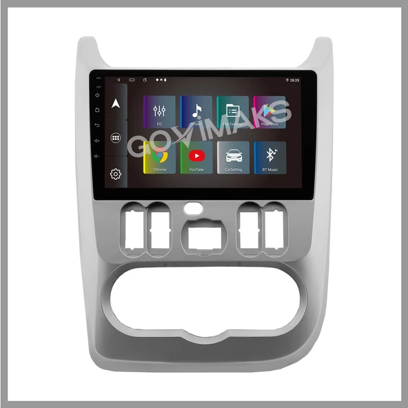 DACIA SANDERO/DUSTER 2010-2013 UYUMLU 8 GB RAM 128 GB HAFIZA ANDROID MULTIMEDIA TEYP ürün görseli 1