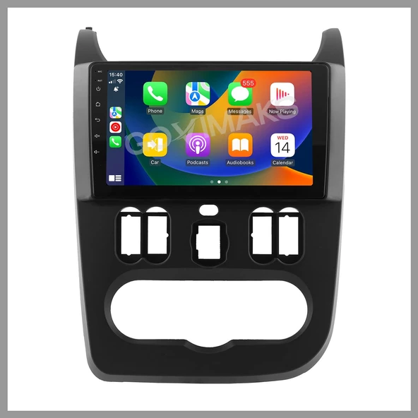 GOVİMAKS DACIA DUSTER SİYAH 2010-2013 8 GB RAM 128 GB HAFIZA ANDROID MULTIMEDIA TEYP