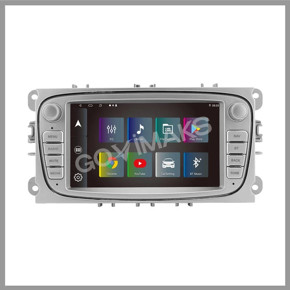 GOVİMAKS FORD CONNECT-MONDEO-FOCUS OVAL GRİ 2 GB RAM 32 GB HAFIZA ANDROID MULTIMEDIA TEYP