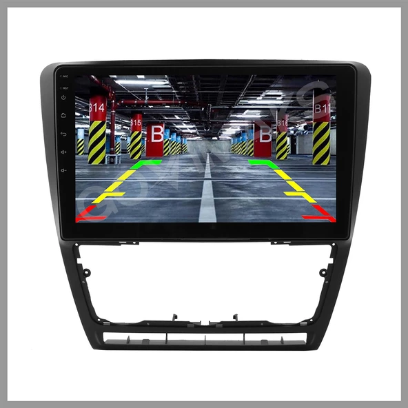 SKODA OCTAVİA 2005-2012 UYUMLU SİYAH 8GB RAM 128GB HAFIZA ANDROID MULTIMEDIA - Resim 2