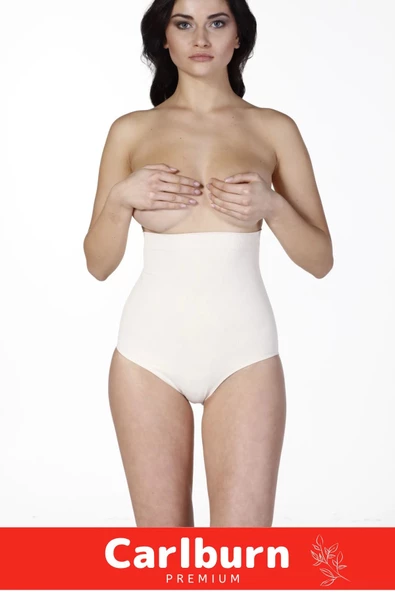 İz Göstermeyen Bırakmayan Toparlayıcı Kaymayı Önleyen Silikon Masaj Özellikli Yüksek Bel Slip Korse - 5