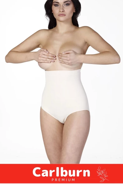 İz Göstermeyen Bırakmayan Toparlayıcı Kaymayı Önleyen Silikon Masaj Özellikli Yüksek Bel Slip Korse - 4