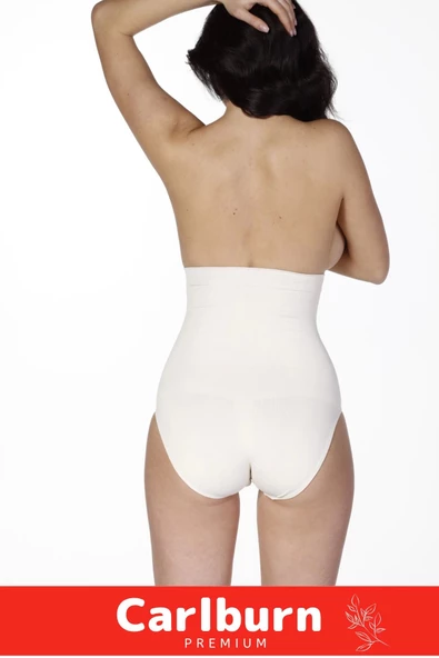 İz Göstermeyen Bırakmayan Toparlayıcı Kaymayı Önleyen Silikon Masaj Özellikli Yüksek Bel Slip Korse - 3