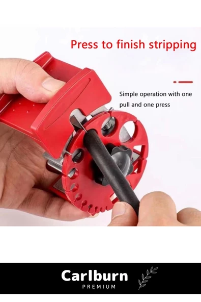 Premium Seri El Sıyırıcı Ayarlanabilir Hafif Taşınabilir Kompakt Tel Kablo Soyucu - 5