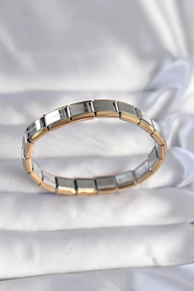 316L Çelik Çift Renk Yazılı Nomination Bileklik ürün görseli 1