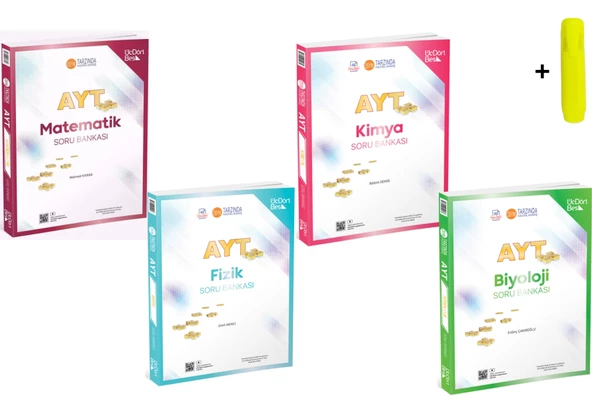 ÜçDörtBeş Yayınları AYT Matematik Fizik Kimya Biyoloji Soru Bankası Seti Sayısal Yeni