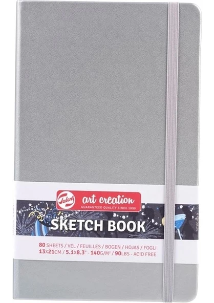Talens Art Creation Sketchbook Shiny Silver 13X21CM 140GR 80 Yaprak