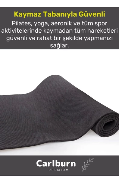 Premium Su Geçirmez Konforlu Taşıma Askılı Çift Taraflı Zemin Çadır Uyku Kamp Matı Yer Minderi 10mm - 2