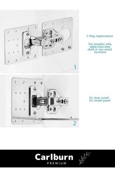Özel Üretim Kusursuz Sabitleyici Etkili Çözüm Dayanıklı Sağlam Paslanmaz Çelik Menteşe Onarım Plaka - 2