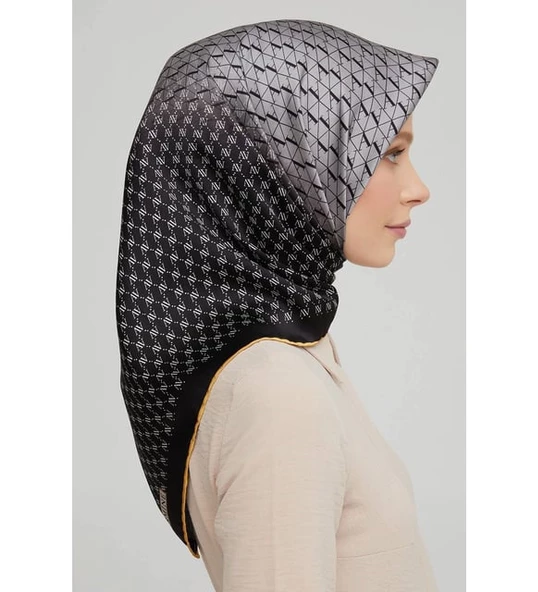 ARMİNE DJ SAF İPEK EŞARP 8661D (S)  (NOSTALJİ SURA) - 6