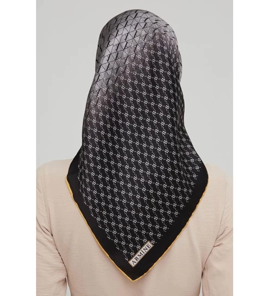 ARMİNE DJ SAF İPEK EŞARP 8661D (S)  (NOSTALJİ SURA) - 5