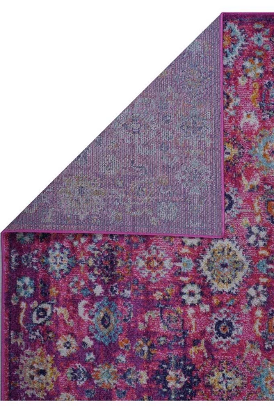 Konfor Vintage 7653 Pembe Eskitme Dokuma Halı - 2