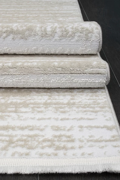 Konfor Jasmine 1452  Krem Bej Modern Dokuma Halı - 4